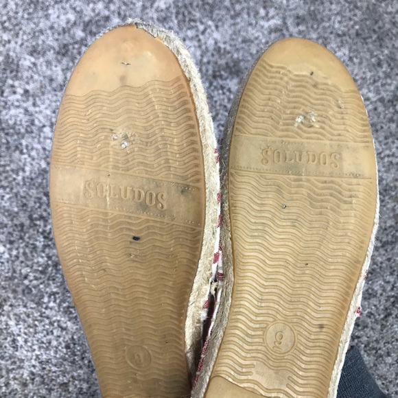 CLASSIC STRIPE ESPADRILLE IN RED AND WHITE SOLUDOS - Picture 8 of 10